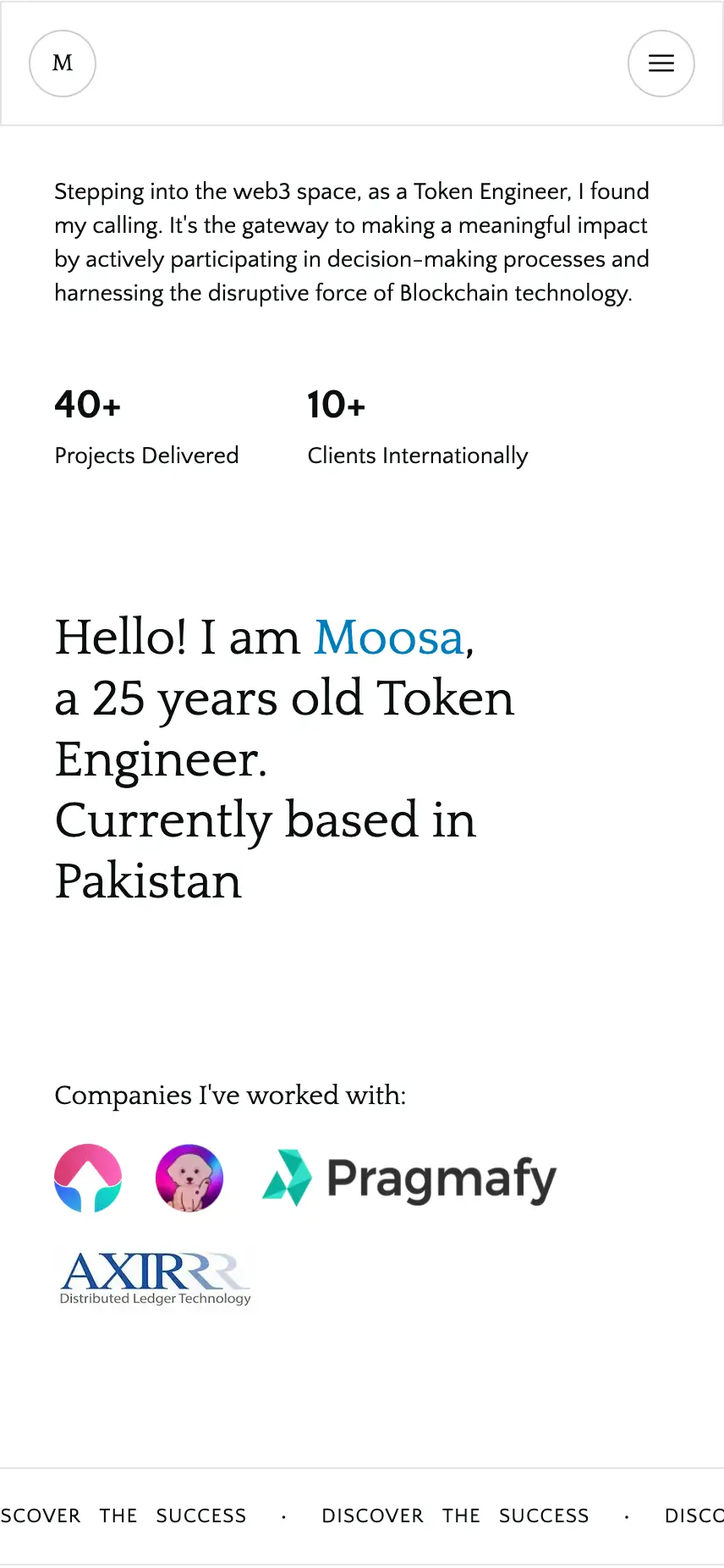 Moosa Khalil Toor Responsive View