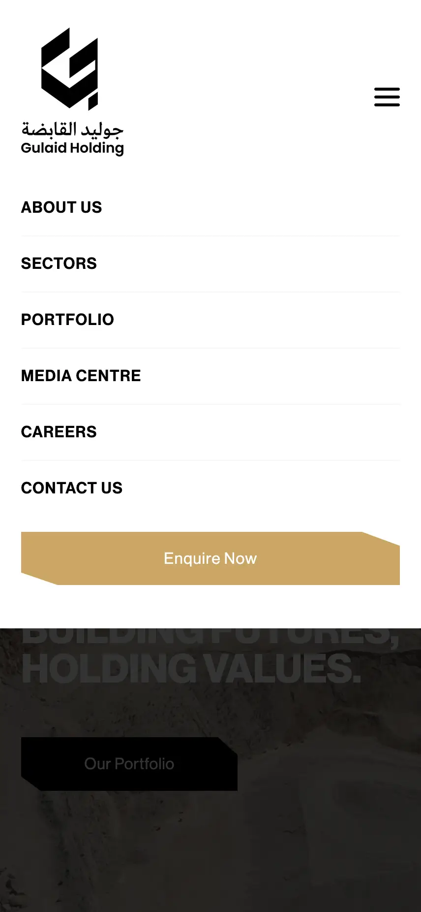 Gulaid Holdings Responsive View